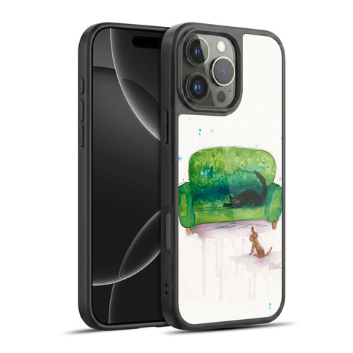Wyanne Animals 2 Couch Cat and Dog Gel Armour Case For Apple iPhone 16 Pro Max