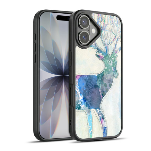Wyanne Animals 2 Watercolour Blue Deer Gel Armour Case For Apple iPhone 17