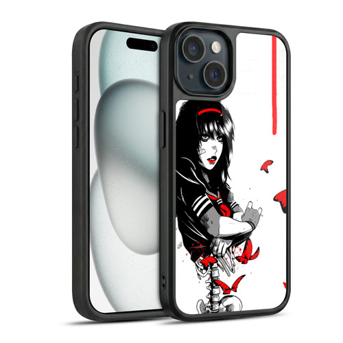 Zombie Makeout Club Graphics Butterflies Gel Armour Case For Apple iPhone 15