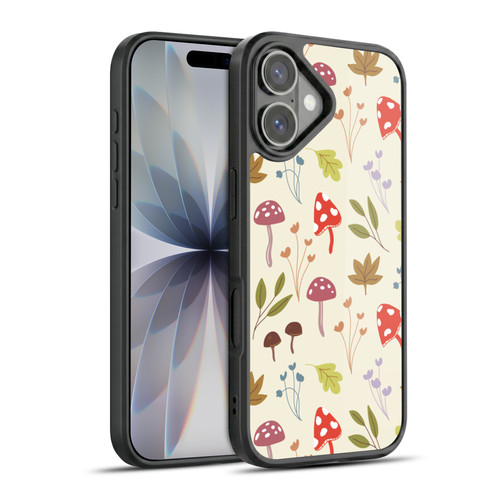 Anis Illustration Floral And Leaves Cute Mushrooms Gel Armour Case For Apple iPhone 17