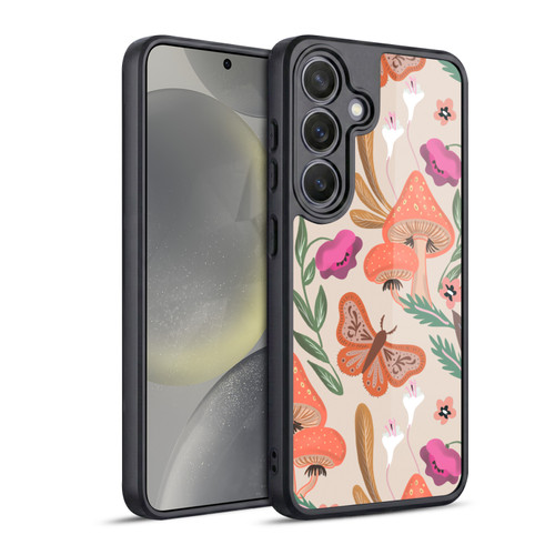 Anis Illustration Floral And Leaves Mushrooms Gel Armour Case For Samsung Galaxy S24 5G