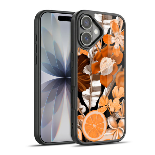 Anis Illustration Graphics Flower & Fruit Orange Gel Armour Case For Apple iPhone 17