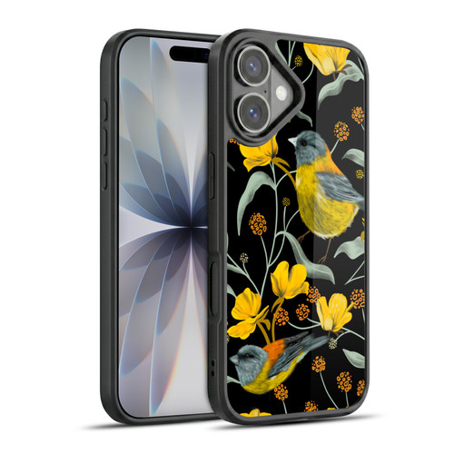 Anis Illustration Graphics Yellow Birds Gel Armour Case For Apple iPhone 17