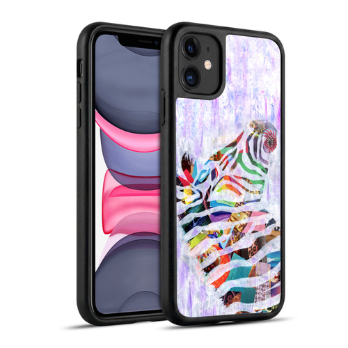 Artpoptart Animals Purple Zebra Gel Armour Case For Apple iPhone 11