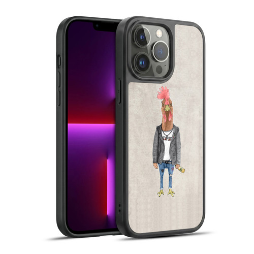 Barruf Animals Punk Rooster Gel Armour Case For Apple iPhone 13 Pro Max