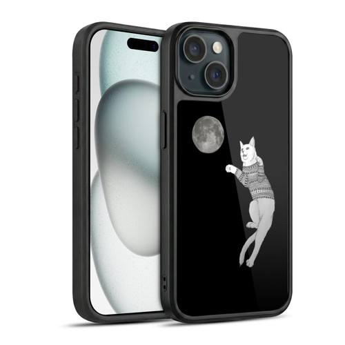 Barruf Animals Cat-ch The Moon Gel Armour Case For Apple iPhone 15
