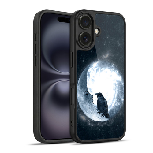 Barruf Animals Crow and Its Moon Gel Armour Case For Apple iPhone 16
