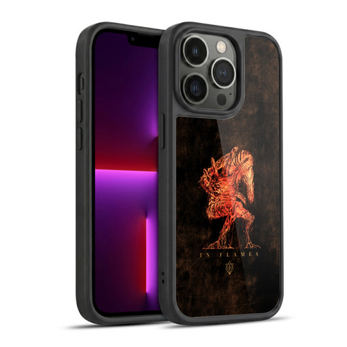 In Flames Metal Grunge Creature Gel Armour Case For Apple iPhone 13 Pro