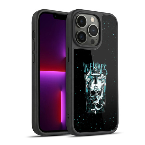 In Flames Metal Grunge Anchor Skull Gel Armour Case For Apple iPhone 13 Pro