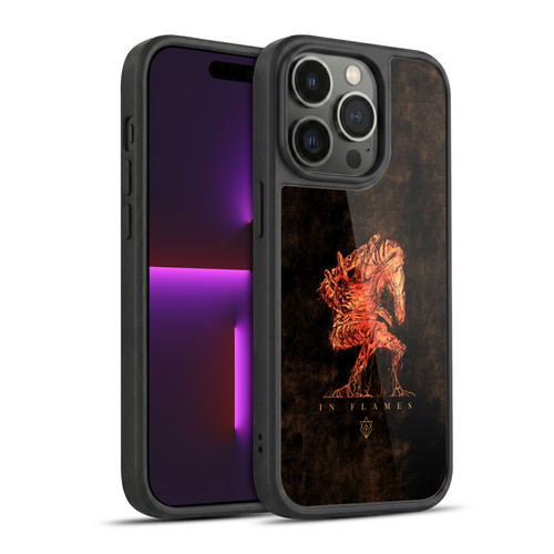 In Flames Metal Grunge Creature Gel Armour Case For Apple iPhone 14 Pro