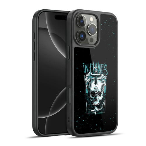 In Flames Metal Grunge Anchor Skull Gel Armour Case For Apple iPhone 16 Pro Max