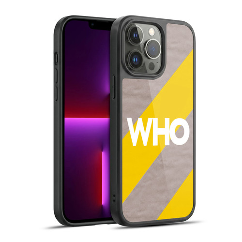 The Who 2019 Album Yellow Diagonal Stripes Gel Armour Case For Apple iPhone 13 Pro Max