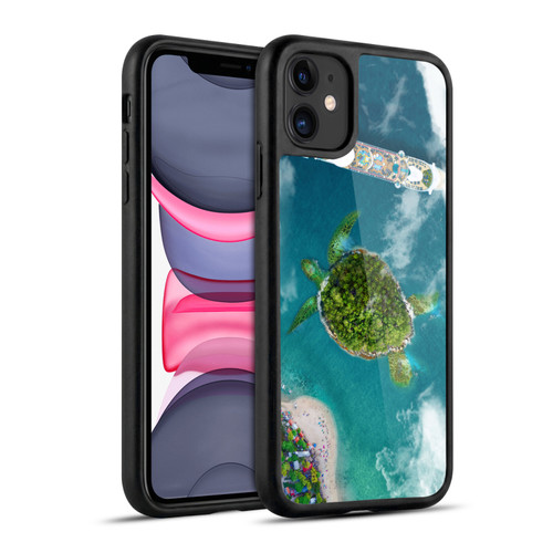 Dave Loblaw Sea Turtle And Cruiseship Gel Armour Case For Apple iPhone 11