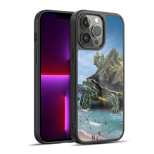 Dave Loblaw Sea Turtle Beach Day Gel Armour Case For Apple iPhone 13 Pro Max