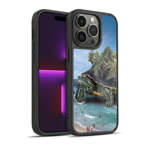 Dave Loblaw Sea Turtle Beach Day Gel Armour Case For Apple iPhone 14 Pro