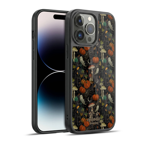 Episodic Drawing Spooky Patterns Whimsy Halloween Pumpkin Gel Armour Case For Apple iPhone 14 Pro Max