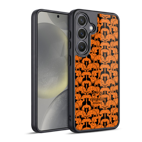Episodic Drawing Spooky Patterns Pink Moth Gel Armour Case For Samsung Galaxy S24 5G
