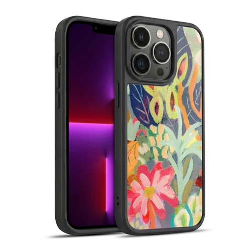 Suzanne Allard Floral Art Joyful Garden Abstract Gel Armour Case For Apple iPhone 13 Pro