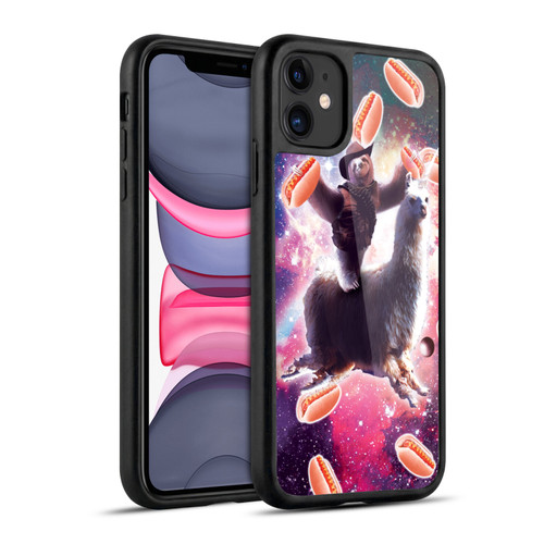 Random Galaxy Mixed Designs Cowboy Sloth Llama & Hotdog Gel Armour Case For Apple iPhone 11