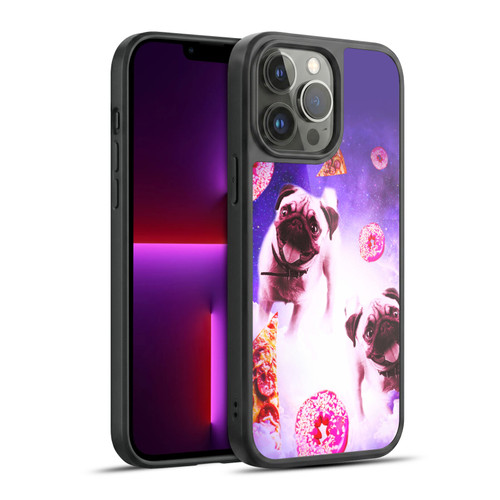 Random Galaxy Mixed Designs Pugs Pizza & Donut Gel Armour Case For Apple iPhone 13 Pro Max