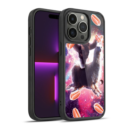 Random Galaxy Mixed Designs Cowboy Sloth Llama & Hotdog Gel Armour Case For Apple iPhone 14 Pro