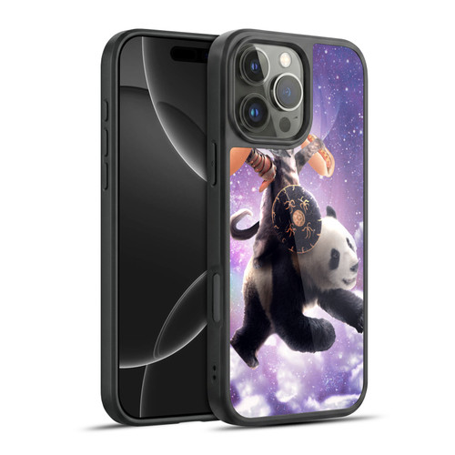 Random Galaxy Mixed Designs Warrior Cat Riding Panda Gel Armour Case For Apple iPhone 16 Pro Max