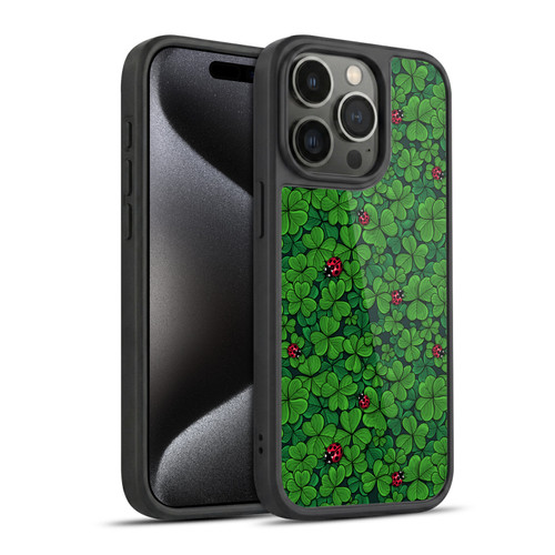 Katerina Kirilova Graphics The Lucky Clover Gel Armour Case For Apple iPhone 15 Pro