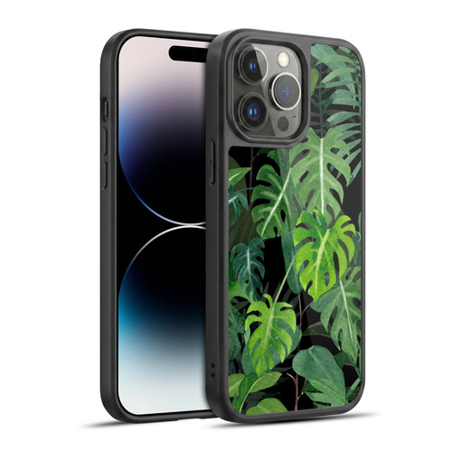 LebensArt Jungle Plants And Animals Monstera Gel Armour Case For Apple iPhone 14 Pro Max