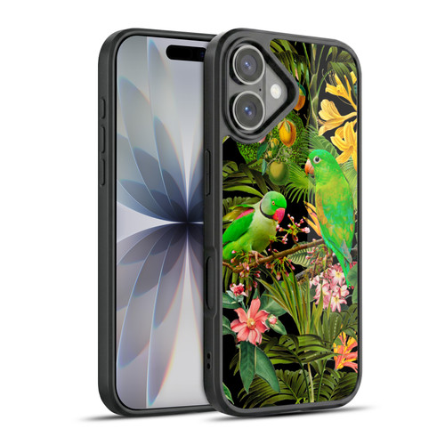 LebensArt Jungle Plants And Animals Parakeets Gel Armour Case For Apple iPhone 17