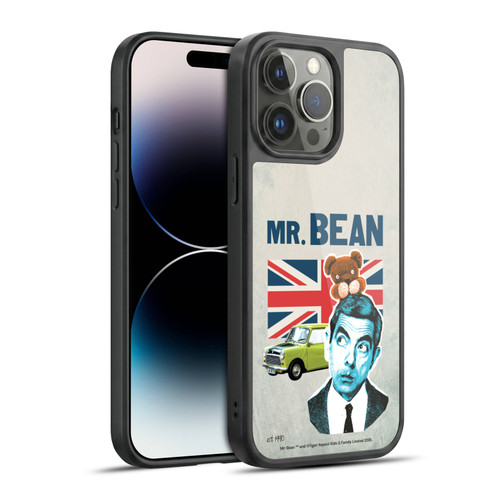 Mr. Bean London Art With Teddy Gel Armour Case For Apple iPhone 14 Pro Max