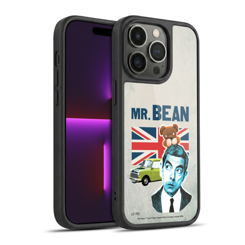 Mr. Bean London Art With Teddy Gel Armour Case For Apple iPhone 14 Pro