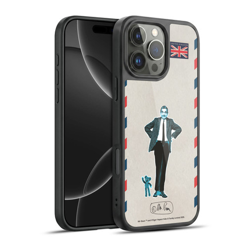 Mr. Bean London Art Postcard Gel Armour Case For Apple iPhone 16 Pro Max