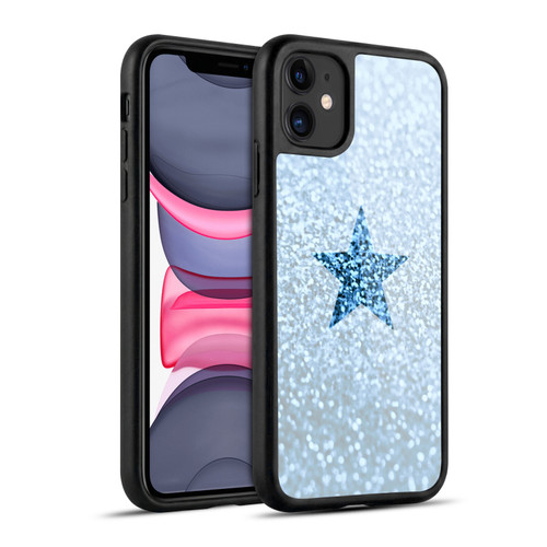 Monika Strigel Glitter Star Pastel Rainy Blue Gel Armour Case For Apple iPhone 11