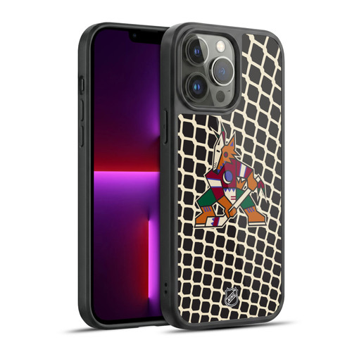 NHL Arizona Coyotes Net Pattern Gel Armour Case For Apple iPhone 13 Pro Max