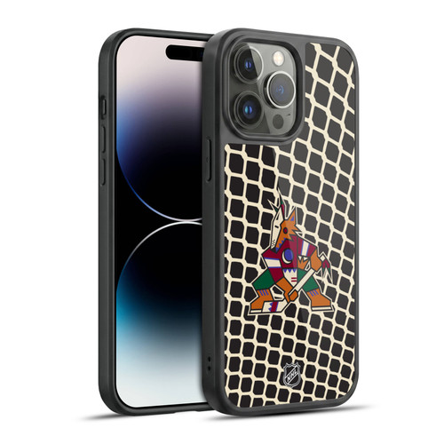 NHL Arizona Coyotes Net Pattern Gel Armour Case For Apple iPhone 14 Pro Max