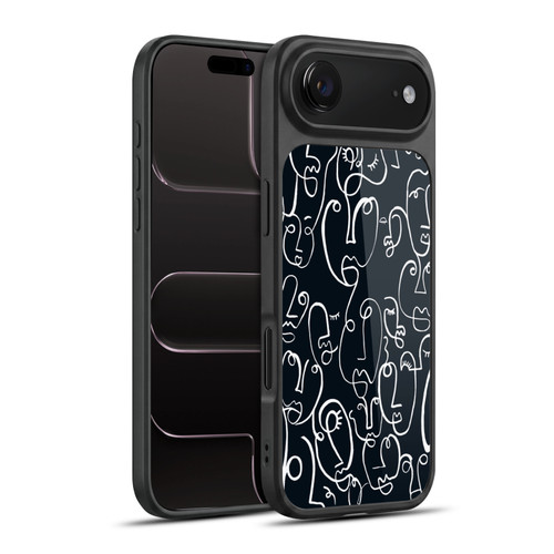 Ninola Freeform Patterns Faces Lineart Gel Armour Case For Apple iPhone 17 Air