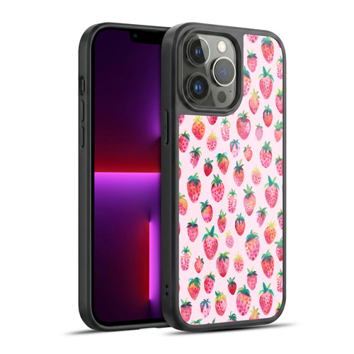 Ninola Mix Patterns Summer Strawberries Gel Armour Case For Apple iPhone 13 Pro Max