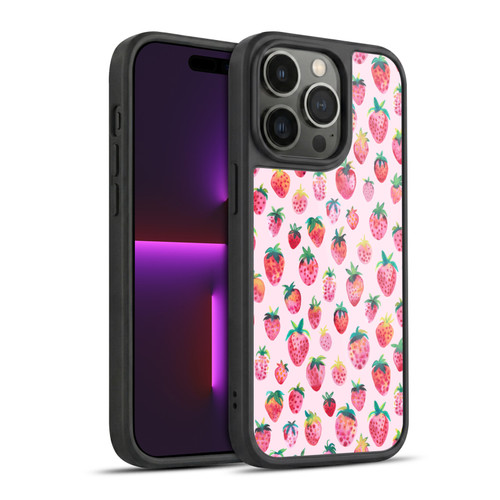 Ninola Mix Patterns Summer Strawberries Gel Armour Case For Apple iPhone 14 Pro