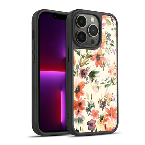Ninola Spring Floral Painterly Flowers Gel Armour Case For Apple iPhone 13 Pro
