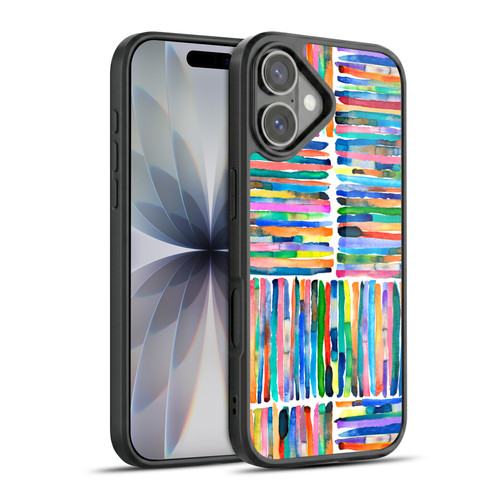 Ninola Watercolor Patterns Handpainted Stripes Gel Armour Case For Apple iPhone 17