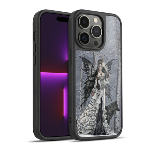 Nene Thomas Winter Has Begun Snow Fairy In Dress With Wolf Gel Armour Case For Apple iPhone 14 Pro