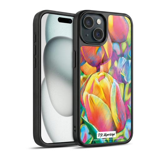 P.D. Moreno Assorted Design Tulips Gel Armour Case For Apple iPhone 15