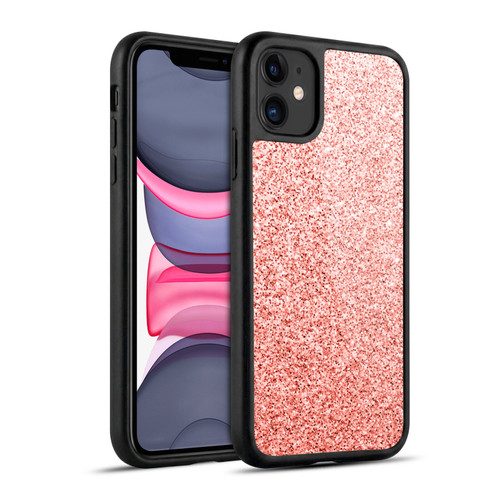 PLdesign Sparkly Coral Light Pink Gel Armour Case For Apple iPhone 11