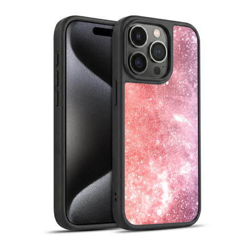PLdesign Sparkly Coral Coral Abstract Galaxy Gel Armour Case For Apple iPhone 15 Pro