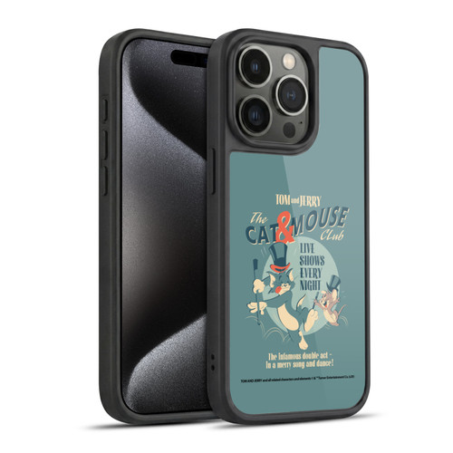 Tom and Jerry Retro Cat & Mouse Club Gel Armour Case For Apple iPhone 15 Pro