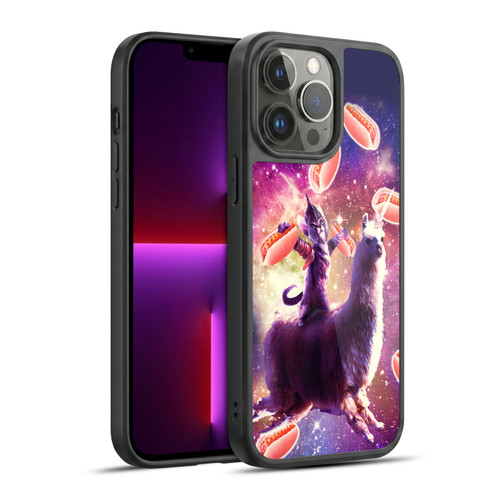 Random Galaxy Space Llama Hotdog Cat Warrior Gel Armour Case For Apple iPhone 13 Pro Max