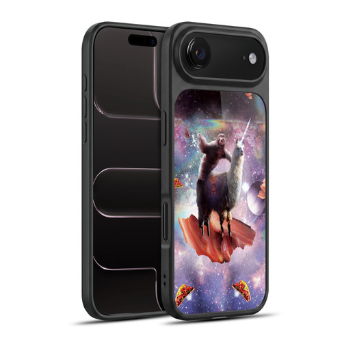 Random Galaxy Space Llama Outer Space Sloth & Bacons Gel Armour Case For Apple iPhone 17 Air