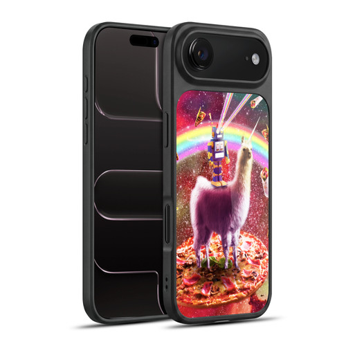 Random Galaxy Space Llama Robot & Pizza Gel Armour Case For Apple iPhone 17 Air