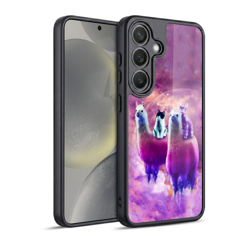 Random Galaxy Space Llama Kitty & Cat Gel Armour Case For Samsung Galaxy S24 5G
