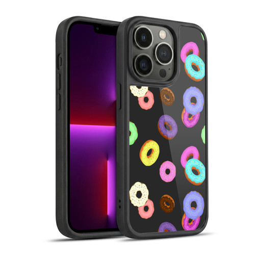 PLdesign Food Patterns Cool Fun Colorful Donuts Gel Armour Case For Apple iPhone 13 Pro